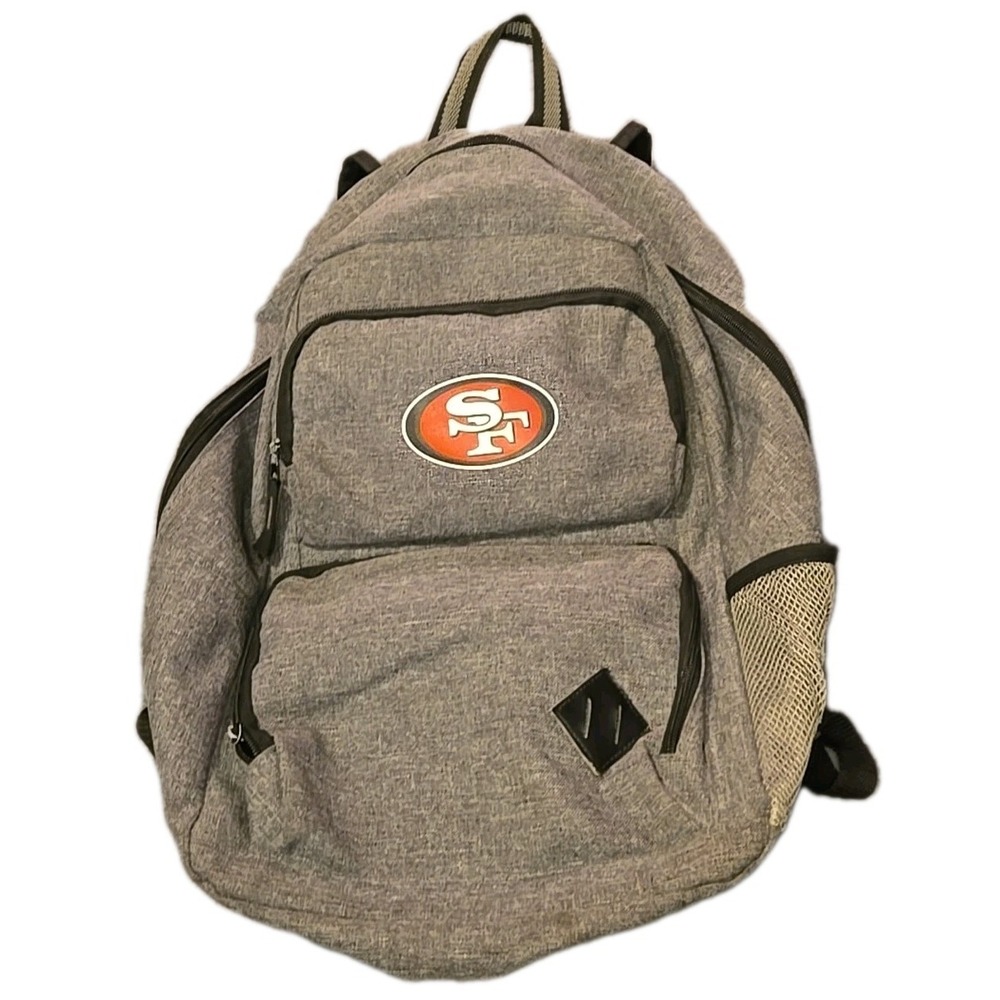 NFL San Francisco 49ers Backpack Team LEED's Gray Season Ticket Holder Bag